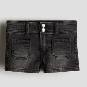 H&M girls black denim shorts 🖤🖤🖤
